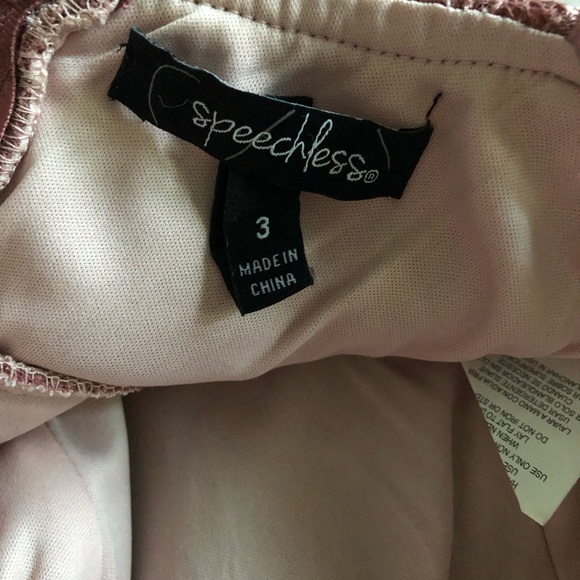 Speechless Dusty Rose Pink Lace Dress - Picture 5 of 9